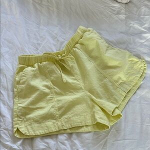 Women's Yellow Casual Shorts